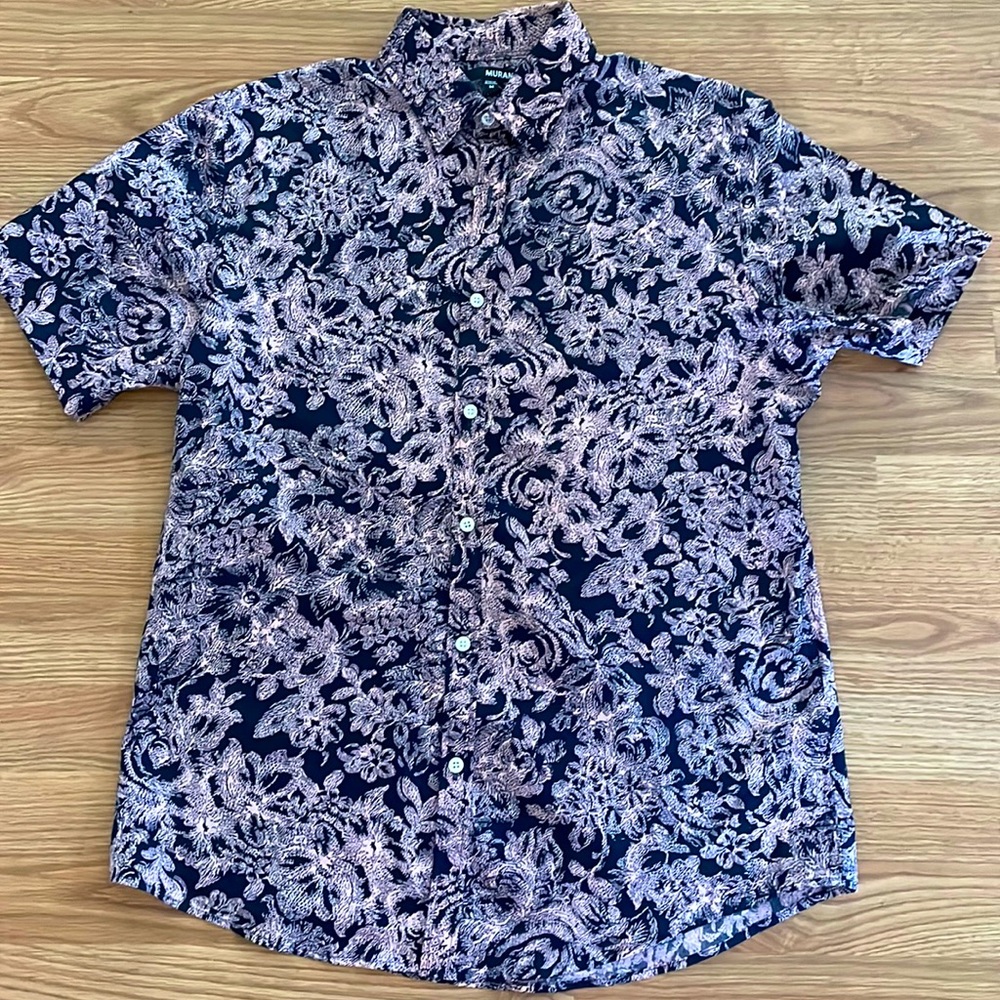Mens NWOT Murano short sleeve button down